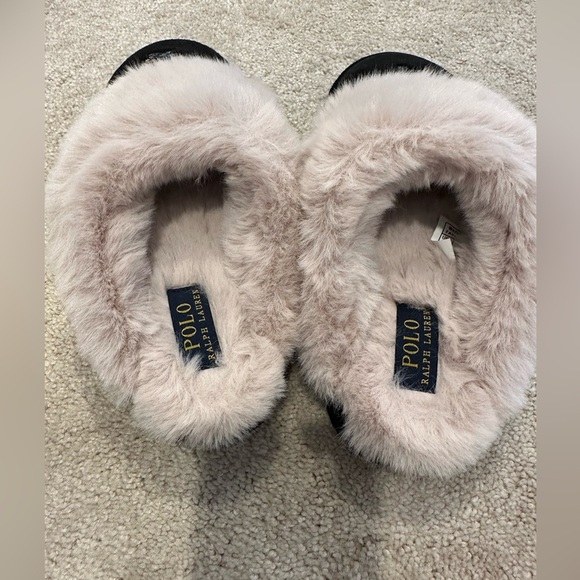 Polo ralph lauren women bear sherpa slipper shoes 8 - Picture 2 of 4